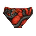 Gothic Style Snake Heart Swim Trunks Stretchy Soft Skin-friendly Men's Trunks Beach Carnivals Swimming Bathing swim trunks men. 