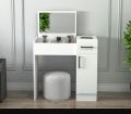 Dressing table with foldable Mirror for Girls, "Modern Beauty Hub: Foldable Mirror Dressing Table for Small Spaces". 