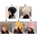 Winter Casual Warm Hats Solid Color Hip Hop Unisex Female Beanie Caps Fashion Cute Knitted Beanies Bonnet Caps. 