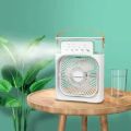 JMW Premium Portable Air Conditioner Usb Desktop Cooler Conditioning Humidifier Cooler Mini Convenient Cooling Fan 10 Table Plastic 5V-White. 
