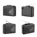 TONIVENT TON009 Portable Cassette Player AM/ FM Radio Auto Stop Mini Stereo Tape Player 3.5mm Earphone Jack Adjustable Volume. 