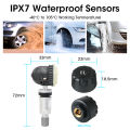 JMCQ USB Android TPMS Tire Pressure Monitoring System Display Alarm System Internal External 5 Sensors For Car Navigation Radio. 