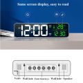 LED Digital Alarm Clock Temperature Date Display Snooze USB Desktop Mirror LED Clocks for Living Room Decoration. 