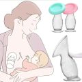 Breastfeeding Baby Feeding Manual Breast Pump Partner Breast Collector Automatic Correction Breast Milk Silicone Pumps BPA Free.