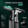 Gillette Vector 2 Razor Set with Shaving Blades 2 Layers Blades Gillette Razor for Men Multiple Specifications to Choose. 