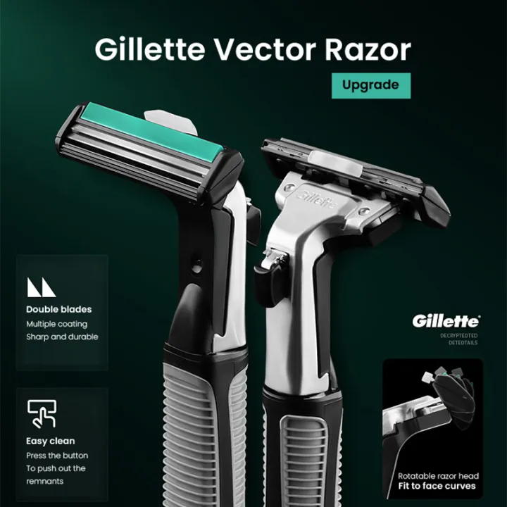 Gillette%20Vector%202%20Razor%20Set%20with%20Shaving%20Blades%202%20Layers%20Blades%20Gillette%20Razor%20for%20Men%20Multiple%20Specifications%20to%20Choose%20-%20Image%206