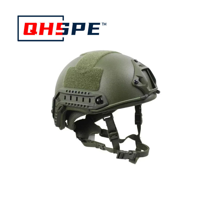 Aramid Kevlar  Helmet FAST  Green NJ IA High Cut - safety helmet Helmet -Wendy