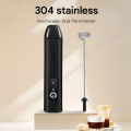 Electric Milk Frother USB Rechargeable Handheld Egg Beater 3 Speeds Foam Maker Mixer Coffee Drink Frothing Wand Foamer Kitchen.