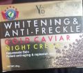 PREMIUM

QUALITY

Yo

WHITENING & ANTI-FRECKLE

GOLD CAVIAR

NIGHT CREAM

Rejuvenate Skin Potent anti-aging & replenish skin

NET WT. 20 g.

‎‫كافيار الليلي للكلف ولنمش‬‎. 