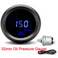 AD 52mm Car Digital Tachometer Turbo Boost Gauge PSI BAR Water Temp Oil Temp Oil Pressure Gauge Voltmeter Rpm Warning Light. 