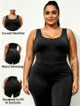 Plus Size Women Workout  Jumpsuit Yoga  Bodycon One Piece Tank Top Leggings Romper Plus Jumpsuit. 