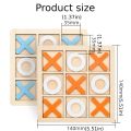 1pc Xo Tic Tac Toe Children Board Game Parent-child Interactive Logic Thinking Fun Game Children Puzzle Toys Gaming Gift. 