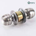 High quality simple installation stainless steel round copper ball lock cylinder door knob lock cylinder. 