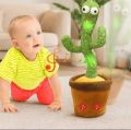 Dancing Cactus Talking Toy Kids  Children Plush Electronic Toys Baby Singing Wriggle Voice Recording Repeats What You Say LED Lights Toddler Educational Funny Gift. 