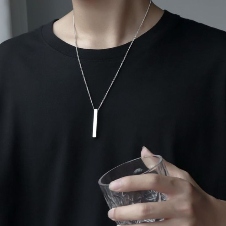 Necklace Stick Chain Men's and Women's Jewelry HIYEE Stainless Steel  Gift Party and Wedding Non-fading Waterproof Charm Jewelry