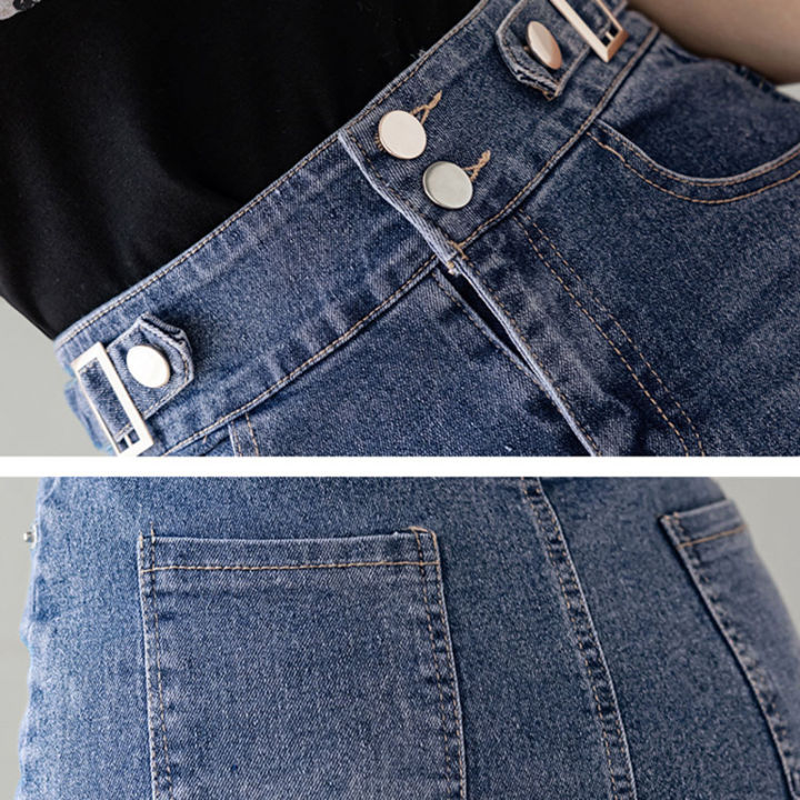 Autumn%202025%20Plus%20Size%20Skirt%20For%20Women%20High%20Waist%20Large%20Size%20Slit%20Black%20Or%20Blue%20Jeans%20Skirts%20Korean%20Fashion%20Slim%20Jupe%20Femme%20-%20Image%206