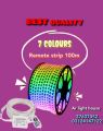 5050 7color rope light 8mm 50 meter roll with controller and remote. 