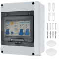 Outdoor Household Switch Waterproof Electrical Distribution Box Circuit Breaker 2 Way Power Plastic Junction Wire Box IP65. 