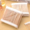 500Pcs/1000pcs Double Headed Cotton Swabs Wooden Makeup Cotton Stick Daily Used Cotton Ball Disposable Tampon Pick One's Ears. 