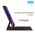 AJIUYU Magic Backlight Keyboard Folio For Samsung Galaxy Tab S9 FE 10.9" S7 S8 S9 11 Inch Smart Magnetic Cover Case TouchPad. 