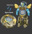 New creative decompression drop resistant fingertip Rotational gyroscope mechanical deformation robot children's toy Boy .