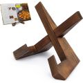 Wooden Cookbook Stand Handmade Recipe Book Menu Display Stand Restaurant Home Hanging Study Desktop Holder For Cooking. 