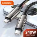 Toocki 240W USB C To Type C Cable PD3.1 48V 5A Super Fast Charging Cable Type C For iPhone 15 S23 Macbook.