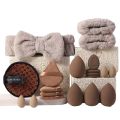 33pcs beauty set makeup kit large and small beauty sponges for flawless makeup application and removal of makeup full set.
