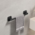 Bathroom Towel Holder White Without Drilling Bathroom Black Towel Rack Towel Bar Self-Adhesive Bathroom Towel Rack Towel Rail. 