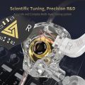 Original QKZ AKX IEM Monitor Level Headphone Transparent In-Ear Wired Earbuds With Mic HiFi Bass Stereo Muisc Earphone AUX 3.5MM. 