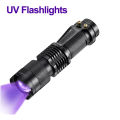 Portable Mini Ultraviolet Torch UV LED Flashlight 365/395nm Waterproof Zoomable Violet Light Pet Urine Scorpion Detector UV Lamp. 