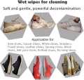 1pcs Shoe Shine Wipes, 80 Series, Powerful Formula for Leather Cleaning, Black. 
