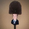 Toilet Brush WC Borstel Emmanuel Macron Brosse Cartoon Toilet Brush with Holder Creative Bathroom Cleaner Unique Gag .
