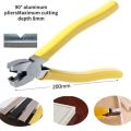 1PC 8 Inch 90 Degree Aluminum Alloy Frame-Folding Pliers V-Groove Edge Banding Woodworking Tool DIY Bending Frames Notch Cutter. 