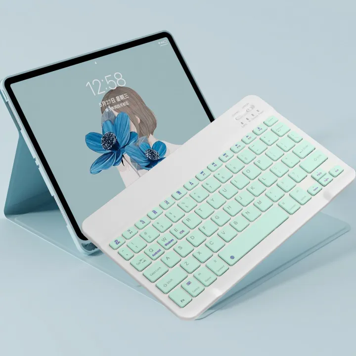 Ultra-Slim Bluetooth-Compatible Keyboard Rechargeable Wireless Keyboard for Android IOS Windows iPad Xiaomi Huawei Tablet Phone