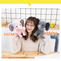 25cm Gray Elephant Stuffed Plush Toys Kawaii Animals Soft Sleeping Stuffed Pillow Doll Plushie for Baby Room Decorative . 