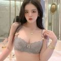 MOYISU French Romantic Lace Comfortable Breathable セクシー Tushy Slim Bra Collection Pure Desire Girls Push Beautiful Underwear SET. 