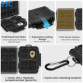 JJC 22 Slots Memory Card Case Holder Organizer for 12 TF Micro SD Card + 8 SD SDHC SDXC Card + 2 Nano SIM Card Storage Card Case. 