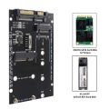 M.2 NGFF Msata SSD To SATA 3.0 2.5 Adapter M2 PCI SSD Converter Riser Card For PC Laptop Add On Card up to 6Gps. 