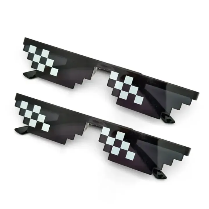 1/2/3/6Pcs%20Mosaic%20Sunglasses%20Cool%20Party%20Vintage%20Shades%20Eyewear%20For%20Men%20Pixelated%20Sunglasses%20Funny%20Women%20Glasses%20-%20Image%202