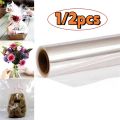 Clear Cellophane Wrap Roll For  Flower Bouquet Baskets Wrapping Arts Crafts Cellophane Wrapping Paper For Flowers Packing. 