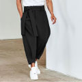 Spring Men Belt Baggy Pants Casual Streetwear Premium Quality Solid Color Oversized Joggers Fashion Harem Pants 2026 New S-3XL. 
