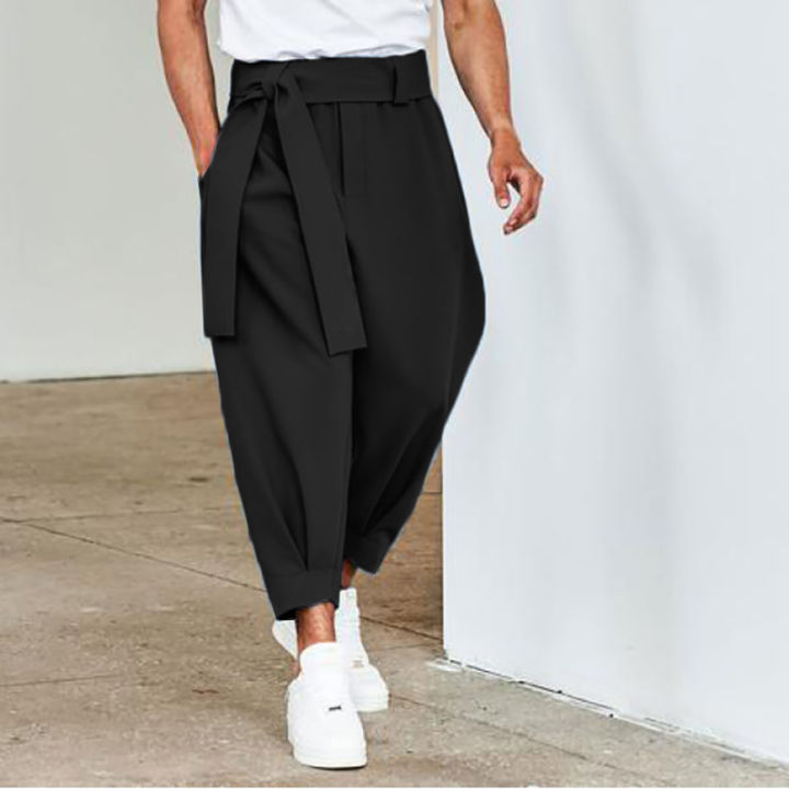 Spring%20Men%20Belt%20Baggy%20Pants%20Casual%20Streetwear%20Premium%20Quality%20Solid%20Color%20Oversized%20Joggers%20Fashion%20Harem%20Pants%202026%20New%20S-3XL%20-%20Image%204