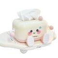Creative Cute Cartoon Tissue Box Holder – Aesthetic Desk & Home Decor Organizer. 