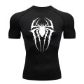 Spider Graphic Compression Shirts for Men Gym Workout Rash Guard Athletic Quick Dry Tshirts Tees Tops Undershirts Baselayers. 