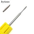 HYTOOS Hexagon Cuticle Clean Burr 3/32 Stainless Steel Nail Drill Bit Milling Cutter for Manicure Dead Skin Removal Nails Care.