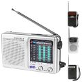 Outdoor Radio Dual Band Stereo Radio Built-in Speaker Pocket Pointer Radio SW/AM/FM LCD Display for Indoor Outdoor Emergency Use. 