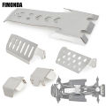 Stainless Steel Axle Protector Skid Plate Chassis Armor for 1/10 RC Crawler, Upgrade Parts for Vanquish VS4-10 Phoenix Model Car.