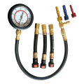 Quick Connection Fuel Pressure Tester Gauge Tools Kit 0-100 PSI with 9.49, 7.89, 6.30 Fuel Line Suitable for More Car RV Engine.