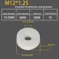 10/100Pcs M8/M10/M12 PTFE O-Ring Gasket - Pneumatic Air Seal Washer for High Pressure Diving/Mountaineering. 